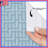 Blue Maze Pattern Shower Curtains Extra Long-34920019
