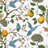 Fancy Hummingbird Patterned  Room Darkening Curtain,Rod Pocket Back Tab Floral Drapes,Set of 2-286370275-286680884
