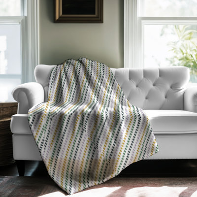 Automne sophistiqué - couverture en sherpa de qualité supérieure 1 pièce