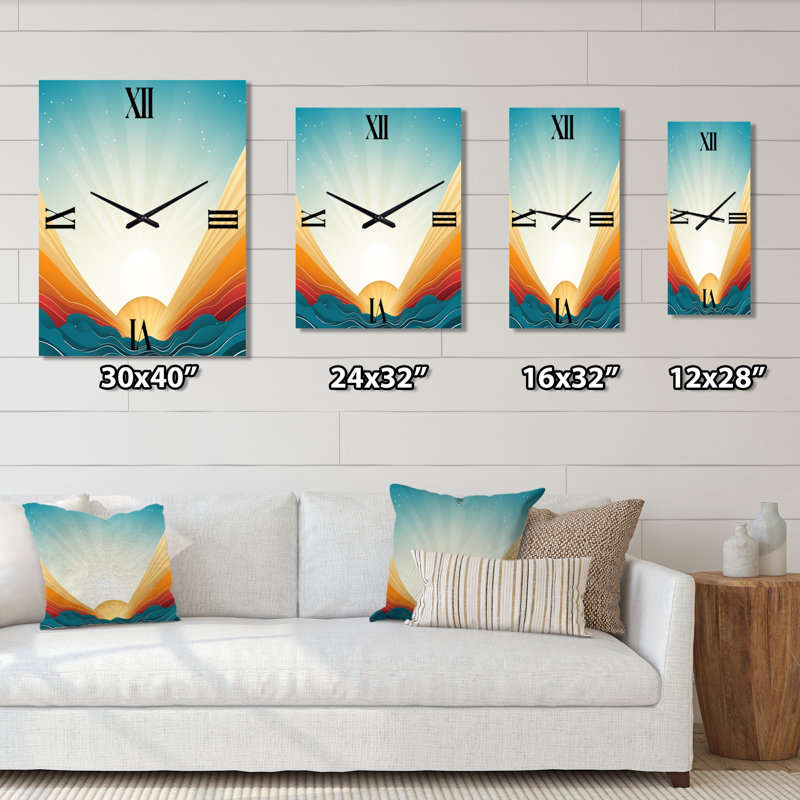 Horloge murale Bold Graphic, H 32 po x l 16 po x P 1 po