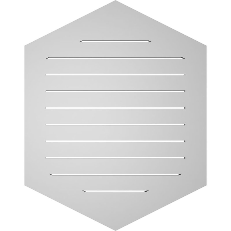 Pente verticale verticale en uréthane 6 pi, H 1 po x l 30 po x L 38 po
