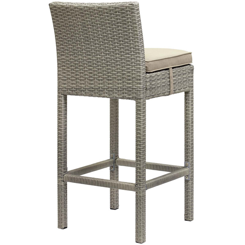 Tabouret de bar Havenside Home Bocabec, Beige, Brun