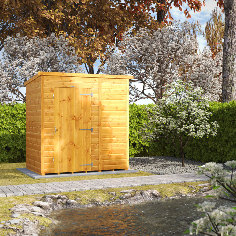 Powersheds 6 x 4ft Timber Tongue & Groove Windowless Pent Garden Shed