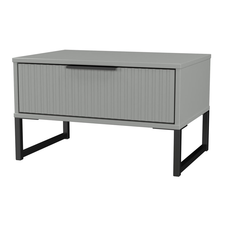Bernat End Table, Grey/Black