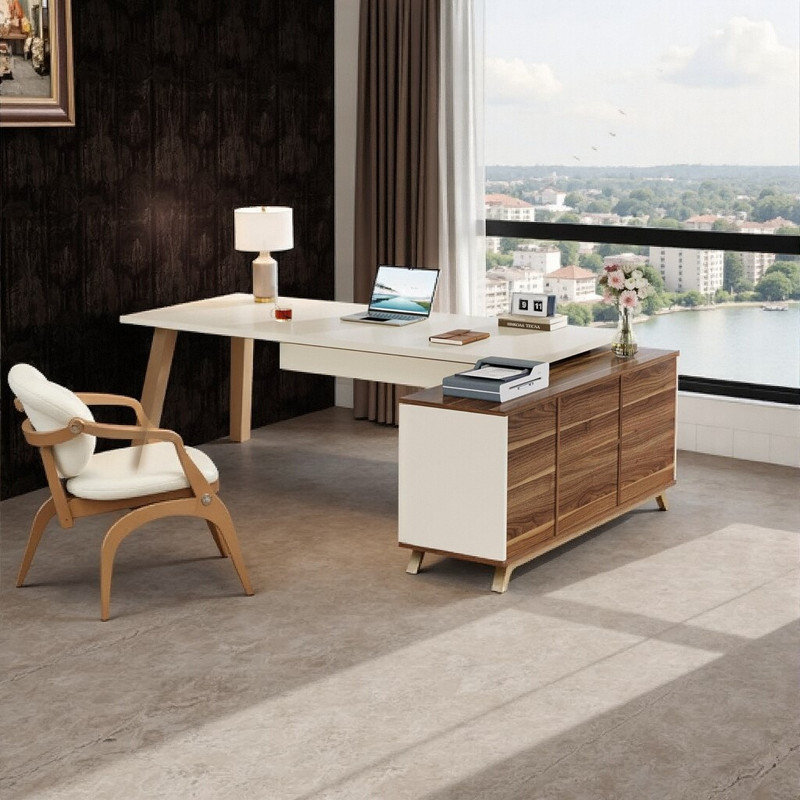 L-Shaped Executive Desk