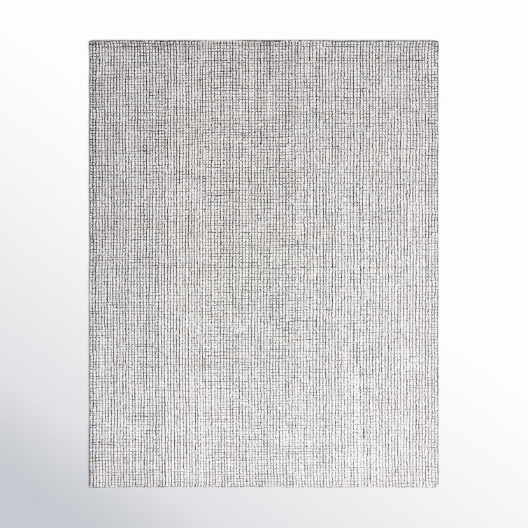 Rowe Handmade Tufted Ivory/Black Area Rug