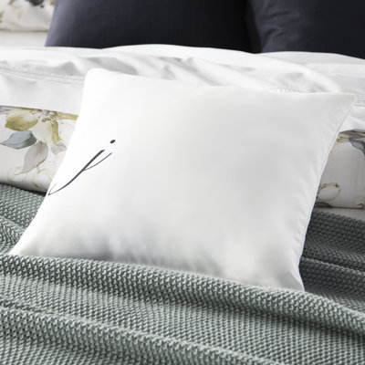 Monogram Design Collection Reversible Throw Pillow