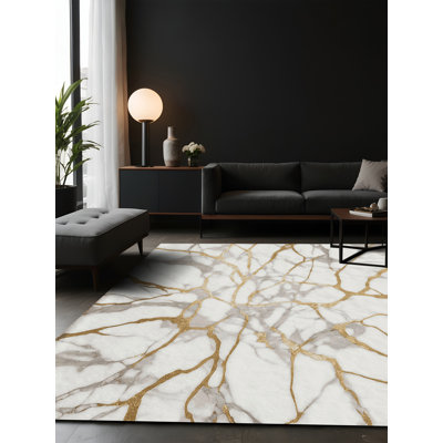 Tapis blanc soyeux et moelleux