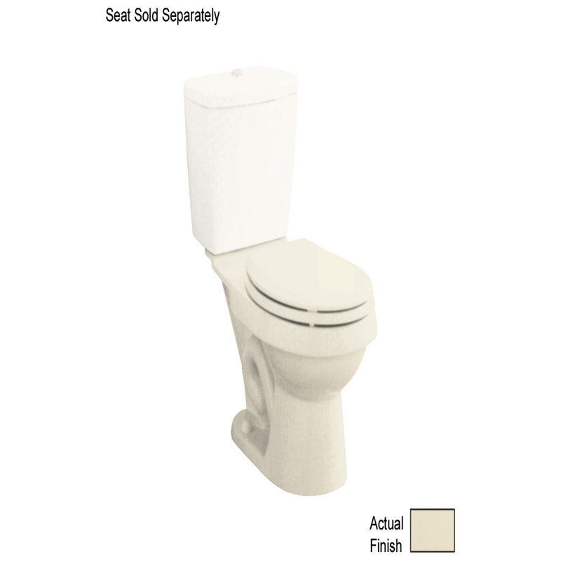 Cuvette de toilette allongée à double chasse Rockton seulement, Biscuit