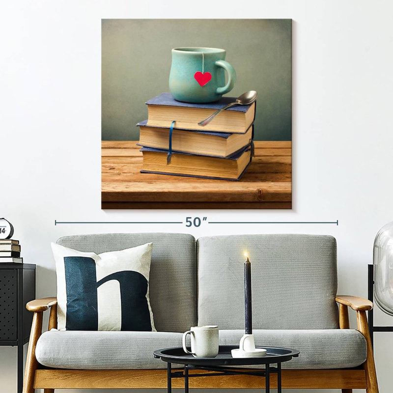 Kerner Books And Tea, 33" H x 33" W