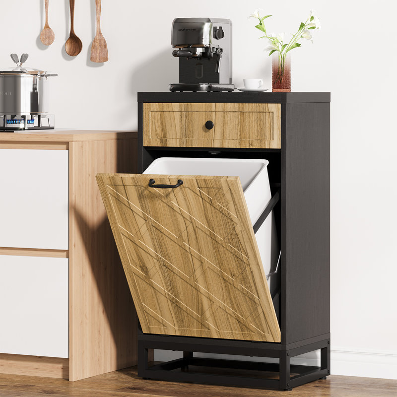 Poubelle en bois manufacturé - 10 gallons