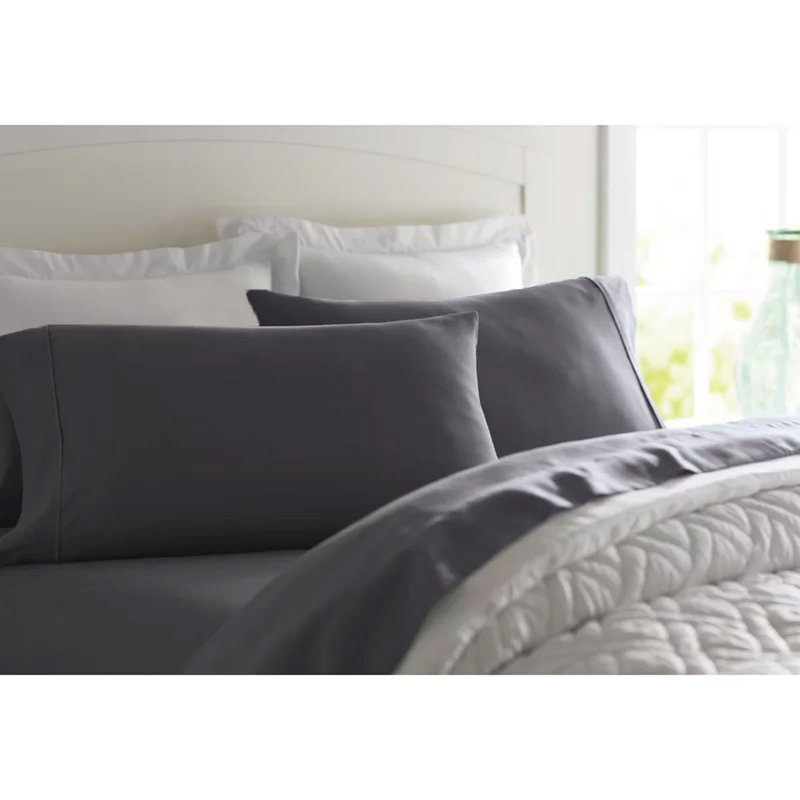 Wayfair Basics® 1800 Series Soft Microfiber Sheet Set, Gray, Twin XL Sheet Set with 1 Pillowcases