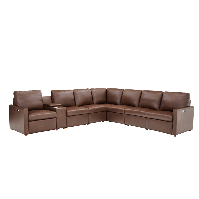 Canapé modulaire inclinable électrique Aspen, Espresso