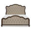 Lit en bois d'ingénierie pour lit très grand lit Eastern Brown