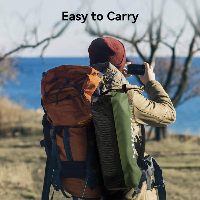 Green Ultralight Portable Folding Camping Chair with Carry Bag