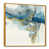 Toile avec cadre flottant or