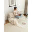 Lit simple convertible, méridienne pliable, velours côtelé beige, support ergonomique, mousse haute mémoire, poches latérales, convient aux petits espaces-1343888994