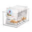 Bacs de rangement pour garde-manger et cuisine en plastique avec poignées iDesign, 10 po x 6 po x 5 po, transparent