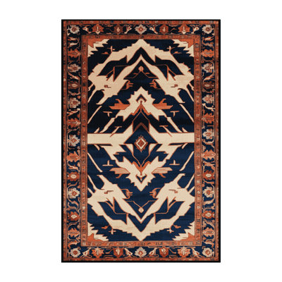 Machine Washable Persian Gray Area Rug