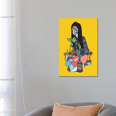 Blossoming Blue by Ninhol - Wrapped Canvas Print