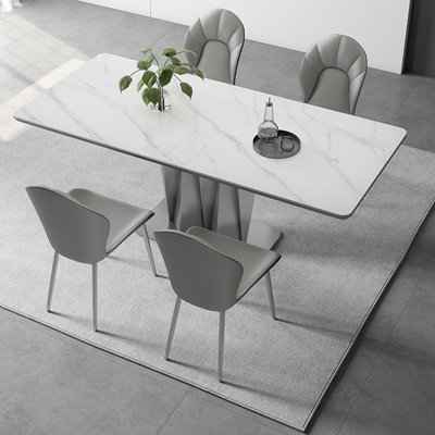 Modern light luxury home dining table sets