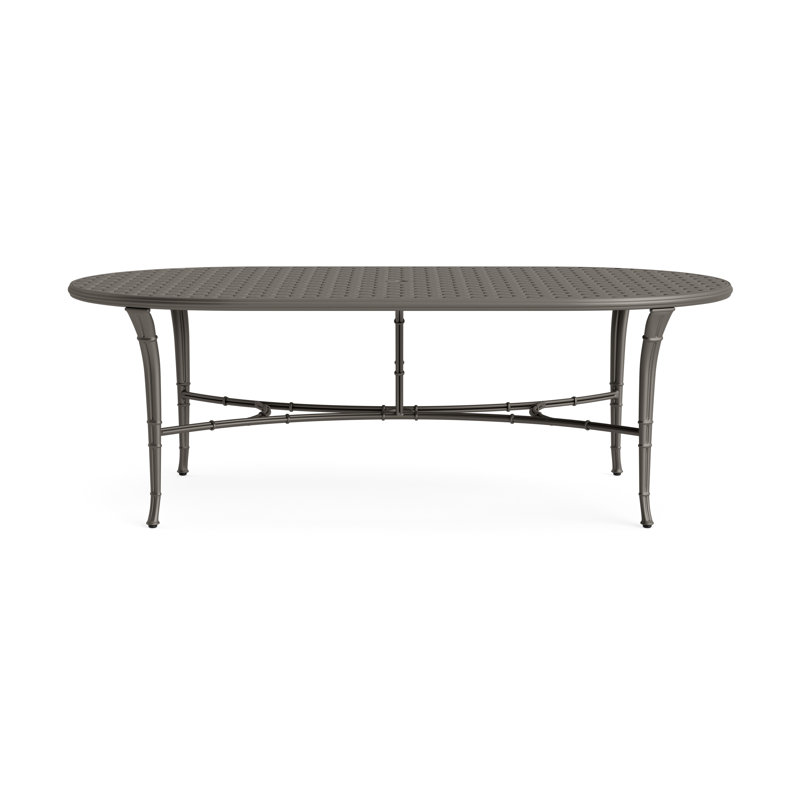 Calcutta Outdoor Oval Dining Table, Mica