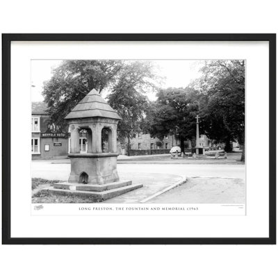 Long Preston, The Fountain And Memorial C1965 - Single Picture Frame Print