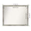 Miroir mural de salle de bain Dove Greywash-241013408