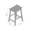 Tabouret en bois massif Whitworth-409380190-409380187