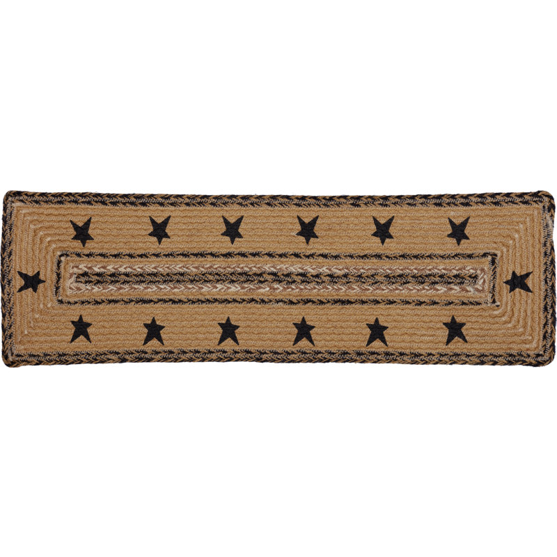 Tapis d'escalier brun clair Kettle Grove, Rectangle 9 po x 2 pi 3 po