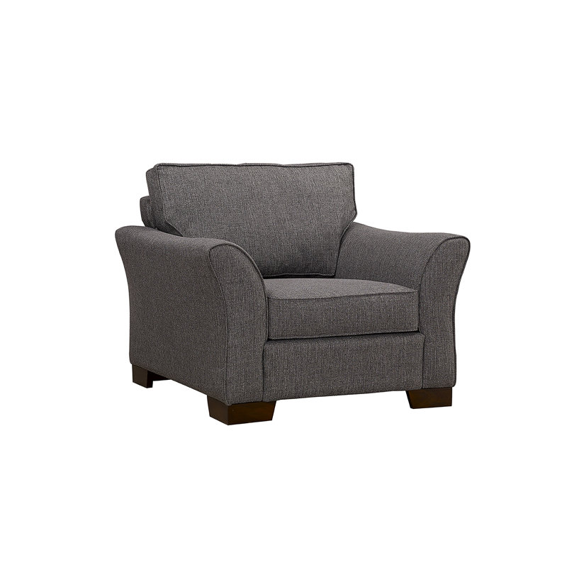 Upholstered Armchair, Dark Grey