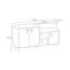 Buffet de 56,3 po de large Ahadzi