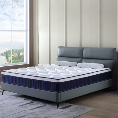 10 Inch Plush Memory Foam Pocket Spring Hybrid Mattress In A Box With Certipur-US Certified Memory Foam