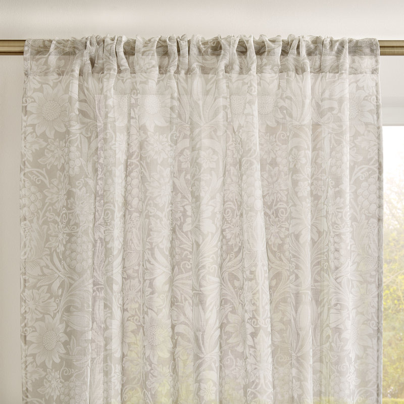 Sheer Single Curtain Panel, 137cm W x 229cm L