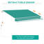 Auvent de patio 13 'x 8' à manivelle rétractable manuelle-133154225-133154226