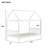 Twin Size House Bed With Roof Design, Solid Wood House Bed With Headboard And Footboard-1370164290