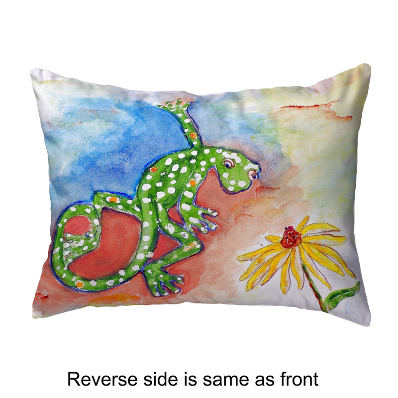  Coussin lombaire intérieur / extérieur Gecko, 11 po x 14 po
