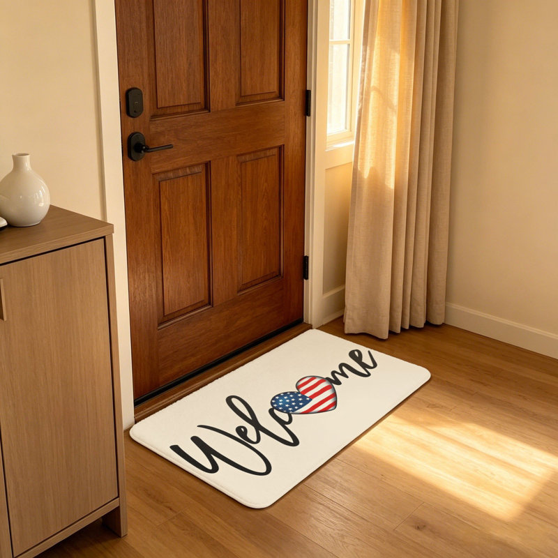 Tapis d'entrée Welcome Welcome Heart 20 "X 32"