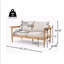 Outdoor Patio Loveseat, Acacia Wooden