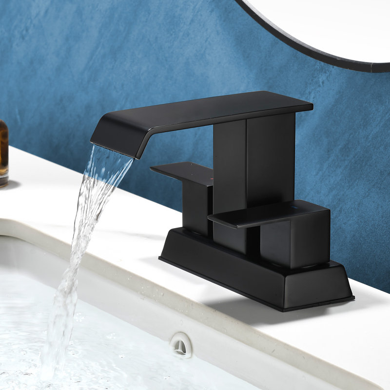 Bathroom Sink Faucet 4 Inch Bathroom Faucets For Sink 2-handle Faucet With Pop-up Drain Vanity Faucet Modern Bathroom Lavatory Faucet