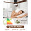 132CM 3 - Blade Wood LED Standard Ceiling Fan with Remote Control and Light Kit Included-1072456945