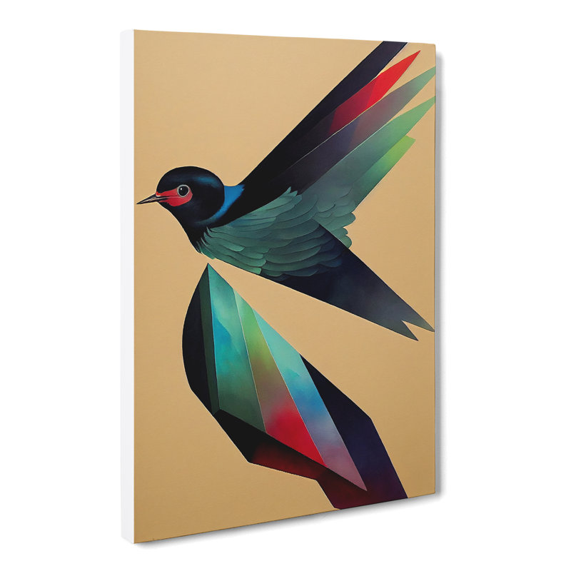 CAN-V0523-2464X Swallow Hypreprism - Wrapped Canvas Print, 76cm H x 50cm W x 3cm D