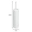 Ensemble de brosses et porte-cuvette en plastique sans BPA iDesign Una - 3 po x 3 po x 16,3 po, blanc