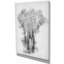 «Black and White Elephant», reproduction d'art sur toile tendue-29496731
