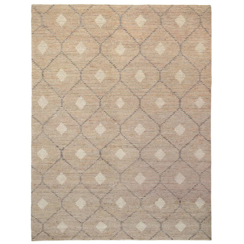 Reign Geometric Area Rug in Brown, Rectangle 9' x 12'