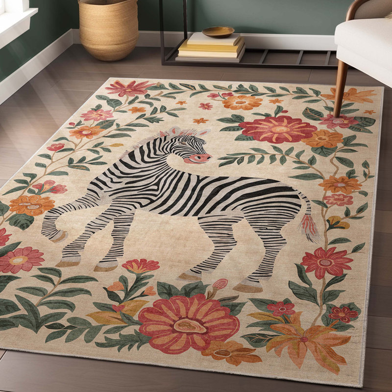  Tapis zébré Apollo, Rectangle 7 pi 10 po x 9 pi 10 po