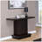 Fiona Cappuccino Engineered Wood Pedestal Console Table