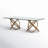 Mark Glass Top Solid Wood Base Dining Table-98494732