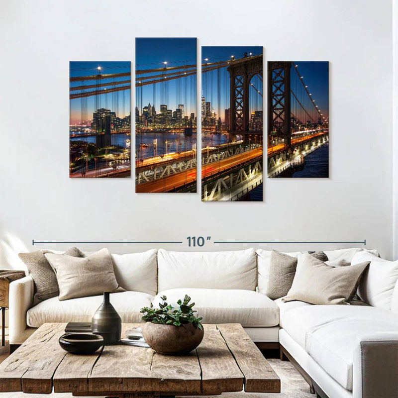 Lilie, pont historique de Brooklyn, H 54 po x l 84 po