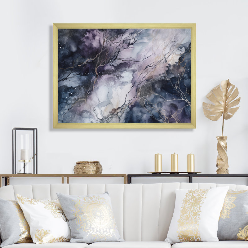 «Mauve et exploration de la langue de la peinture I», reproduction d'art sur toile, H 34 po x l 44 po x P 1,5 po
